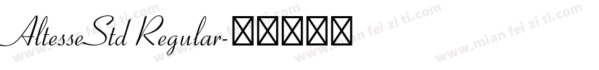 AltesseStd Regular字体转换